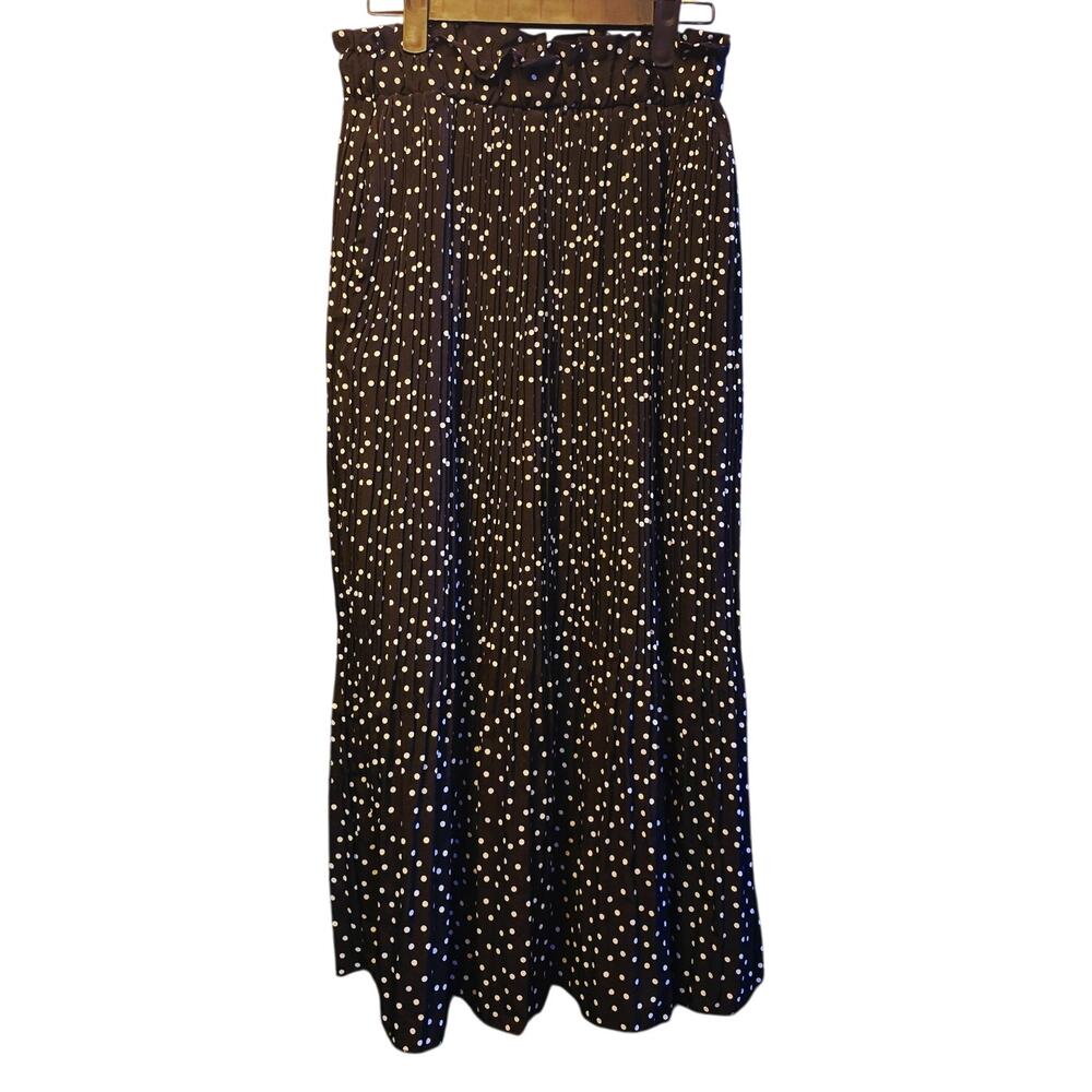 Exclura polka dot midi skirt